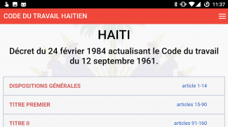 Code du Travail Haiti 2017 screenshot 4