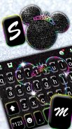 Silver Glitter Minny Keyboard screenshot 2