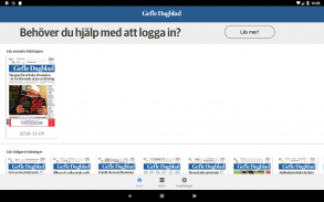 Gefle Dagblad e-tidning screenshot 3