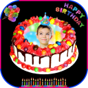 Name Picture On Birthday Cake, Video Birthday Fram Icon