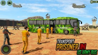 Offroad US Army Transport Prisoners Bus Driving screenshot 4