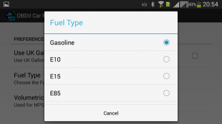 OBDII Car MPG Demo (Gasoline) screenshot 0
