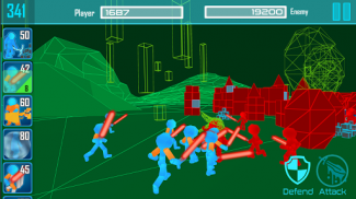 stickman: Perang Neon screenshot 0