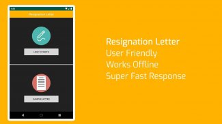 Resignation Letter Sample screenshot 1
