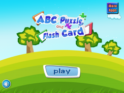 ABC Jigsaw Puzzle & flashcard : Kids Game screenshot 1