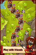 Ninja Shuriken Saga Bubble Shooter screenshot 3