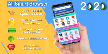 Browser Cerdas: - Semua aplikasi media sosial screenshot 1