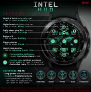 INTEL HUD animated watch face screenshot 6