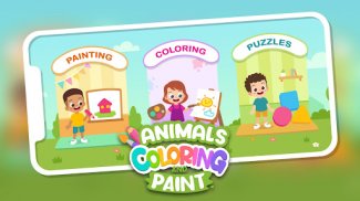 Animals Coloring Paint Puzzle screenshot 5