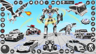 Dragon Robot Car Transform screenshot 2