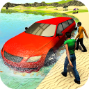 Beach Water Surfer Limousine Car Driving Simulator