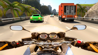 Real Highway Traffic Bike Race screenshot 1