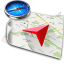 GPS Vivir Mapa Navegación Inteligente Viajero Icon