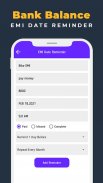 Bank Balance Check, EMI Remind screenshot 2