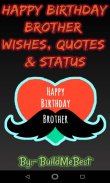 Birthday wishes for Brother, Quotes, Greeting Card screenshot 2