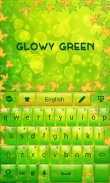 Glowy Green GO Keyboard Theme screenshot 2