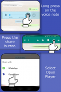 Opus Player - Whatsapp Audio Procurar e Organizar screenshot 0