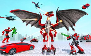 Police Dragon Robot Car Games screenshot 0