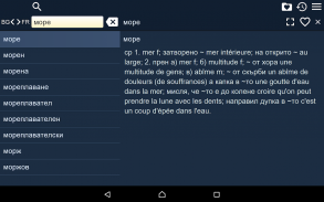 Bulgarian French Dictionary screenshot 1