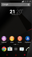 Minimal RED XPERIA Theme screenshot 0