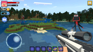 Fire Craft: 3D Pixel World screenshot 4