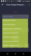 Force Torque Pressure - unit converter screenshot 1