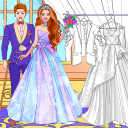 Wedding Dress Up Colouring