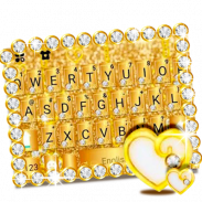 Tema Keyboard Luxury Gold screenshot 3