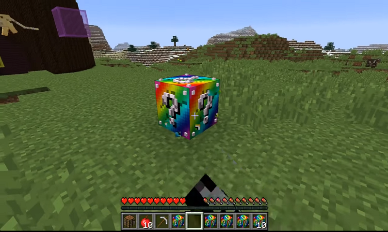 Rainbow LuckyBlock Addon for Minecraft 1.17