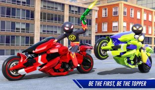 Stickman Moto Bike Hero: Crime City Superhero Game screenshot 5