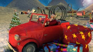 Extreme x-mas car stunt racing screenshot 0