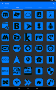 Blue and Black Icon Pack screenshot 0