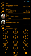 Dialer Circle BlackOrange Skin screenshot 1