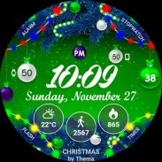 Christmas Lights Watch Face screenshot 12