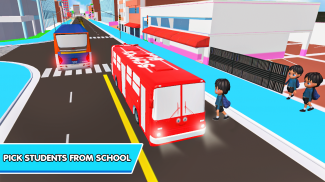 Conducir el autobús escolar 3D screenshot 2