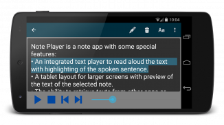 Note Text Reader (Read aloud) screenshot 3