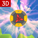 Simulator Jam kuasa 3D galaxy all elemental Icon