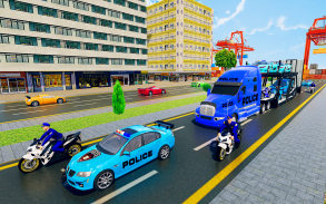 US Police Transporter Ship Games: Police Games screenshot 0