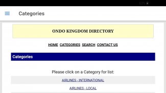 Ondo Kingdom Directory screenshot 3