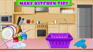 Kitchen Cleaning House Games screenshot 2