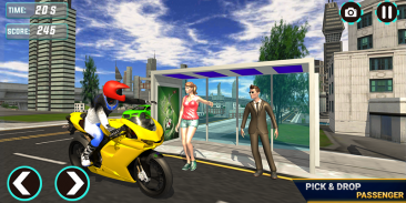 MotorBike Taxi Simulator -Tourist Bike Driver 2020 screenshot 3