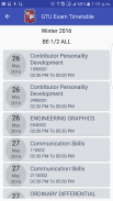 GTU Exam TimeTable screenshot 1