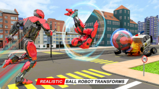 Red Ball Robot Transform Game screenshot 1