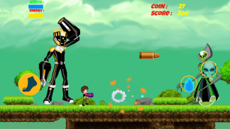 Ben Alien Heatblast Super 10 Universe Runner screenshot 1