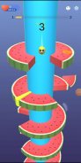 Watermelon Helix Jump screenshot 2
