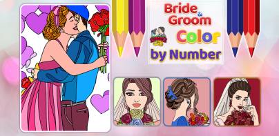 Bride & Groom Color by Number