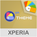 COLOR™ Theme | Premium Amber 🎨Design For XPERIA