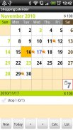 ShoppingCalendar Free screenshot 0