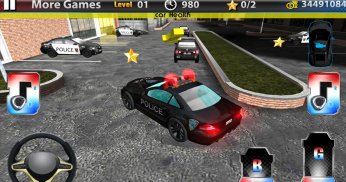 कार पार्किंग 3 डी: पुलिस कारें screenshot 5