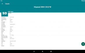 Hispasat Frequency List screenshot 1